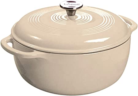 Lodge Enameled Cast Iron Dutch Oven, 3 Qt, Sandalwood