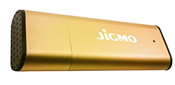 JiGMO Voice Activated Digital Recorder [Gold] With USB - 8GB / 96 Hrs Capacity Mini Spy Recorder - Audio Recording Device With Microphone! With 2 Lanyards & E-Book! NEVER MISS ANOTHER WORD!