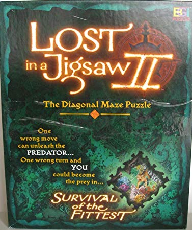 Buffalo Games Lost in a Jigsaw II - The Diagonal Maze Puzzle - Survival of The Fittest