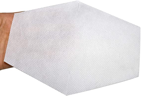 Replacement Disposable Non-Woven Filter for Cloth Masks with Filter Pocket 70g/m² Polypropylene 100% Air Filter, Made in Korea, 30 pcs (Large (30pcs))