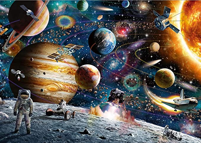 Jigsaw Puzzles for Adults 1000 Piece Kids Outer Space Puzzles Game