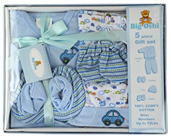 Big Oshi Unisex-baby Layette 5 Piece Gift Set