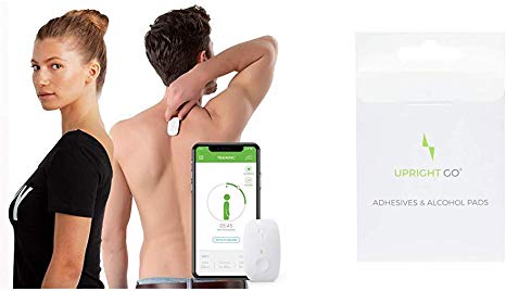 Upright GO Original | Posture Trainer and Corrector for Back | Back Health Benefits and Confidence Builder & GO | Smart Wearable Posture Trainer, Adhesive Replacement Pack, 10 Count