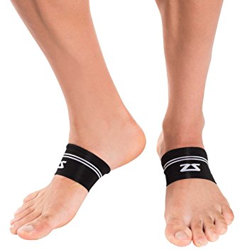 Zensah Arch Supports - Relieve Plantar Fasciitis, Heel Pain, Compression Foot Sleeves