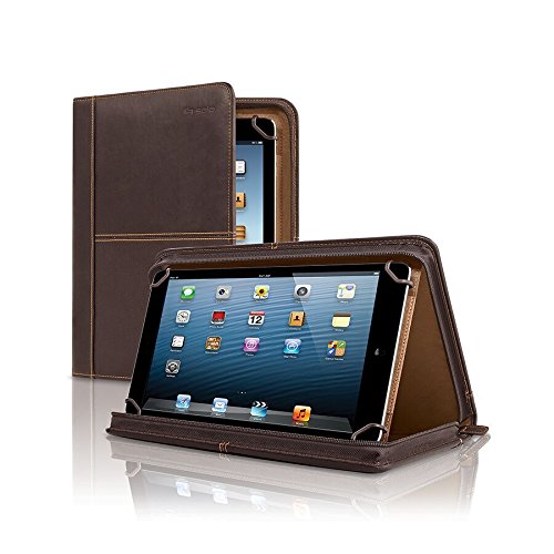 Solo Premiere Leather Universal Tablet Case, 8.5 Inch to 11 Inch, Espresso