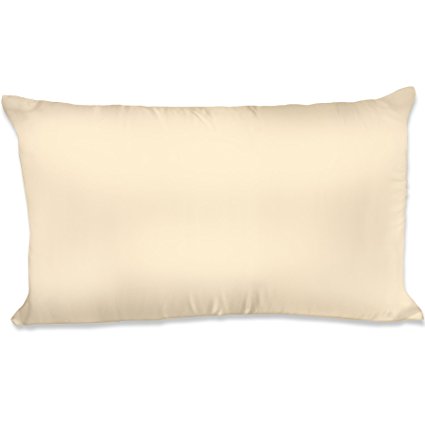 Spasilk 100-Percent Silky Satin Hair Beauty Pillowcase, Standard/Queen, Gold