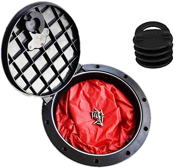 FORSUN 8 Inch Hole Diameter Deck Hatch with Cat Bag for Kayak Boat Fishing Rigging
