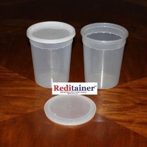 Reditainer Deli Food Storage Containers with Lid (24, 32 OUNCE)