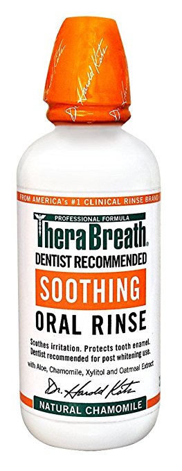 TheraBreath Dentist Formulated Soothing Oral Rinse- Natural Chamomile Flavor, 16 ounce