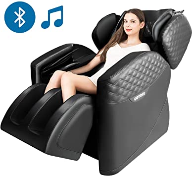 Massage Chairs by KTN, Zero Gravity Massage Chair, Full Body Massage Chair with Lower-Back Heating, Bluetooth Speaker and Foot Roller (Black)