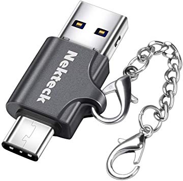 Nekteck 64GB Flash Drive USB Type C 3.1 and USB-A Dual Plug Flash Memory with Keychain,USB Drive USB Stick OTG Ready for Smartphones, Tablets and New MacBook, Google Piexl 3 2/XL