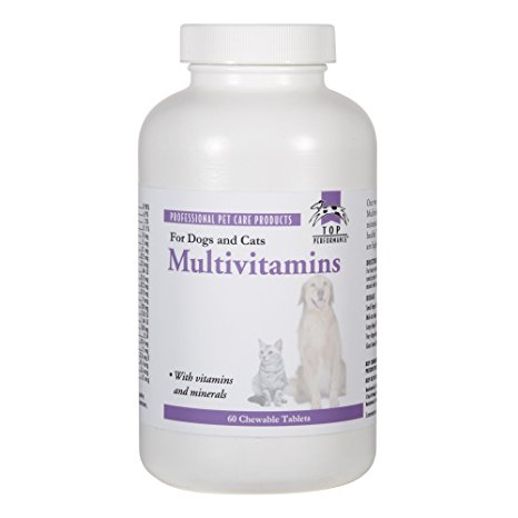 Top Performance  Multivitamin Tablets — Tasty Dietary Supplements that Promote All-Around Health in Dogs, , 60-Tablet Bottle