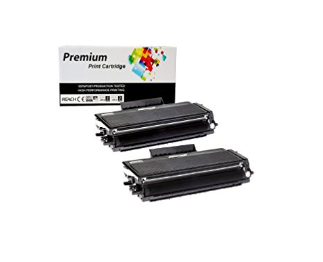 TonerPlusUSA New Compatible Brother TN580 TN650 TN620 TN550 High Yield Laser Toner Cartridge for DCP 8060 8065DN, HL 5240 5250DN 5250DNT 5280DW, MFC 8460N (2 Pack)