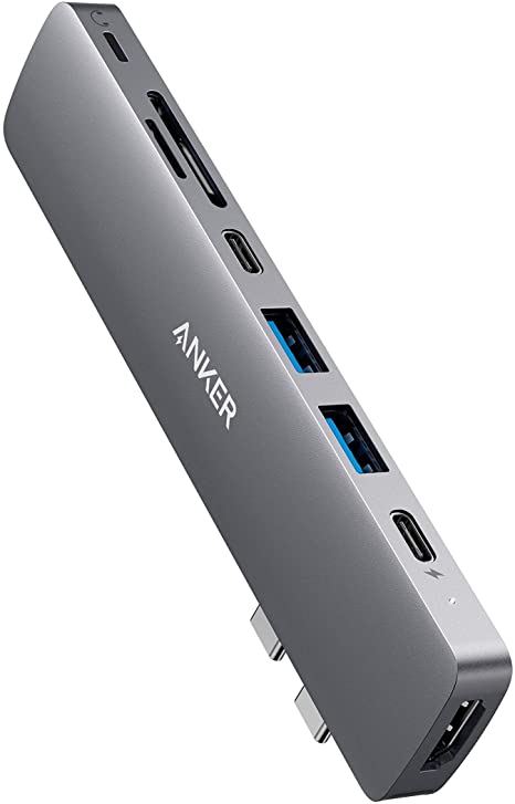 Anker USB C Hub for MacBook, PowerExpand Direct 8-in-2 USB C Adapter, with Thunderbolt 3 USB C Port, 4K HDMI Port, USB C and USB A 3.0 Data Ports, SD and microSD Card Reader, Lightning Audio Port