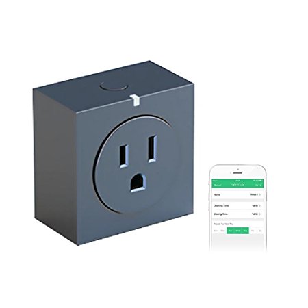 Zettaguard Wi-Fi Smart Socket Outlet US Plug with Energy Meter, Turn ON/OFF Electronics from Anywhere, Works with Alexa (HomeMate-S31) (Grey)