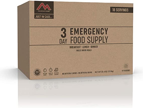 Mountain House 3-Day Emergency Food Supply | Freeze Dried Survival & Emergency Food | 18 Servings, Kit