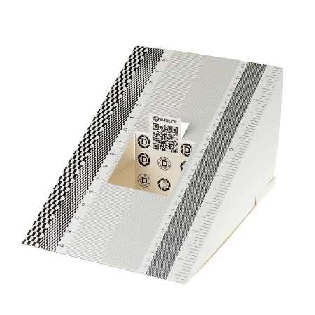 DSLRKIT Lens Focus Calibration Tool Alignment Ruler Folding Card(pack of 2)