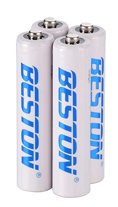 AAA Rechargeable Batteries BESTON NiMH Triple AAA Batteries (4 Pack)