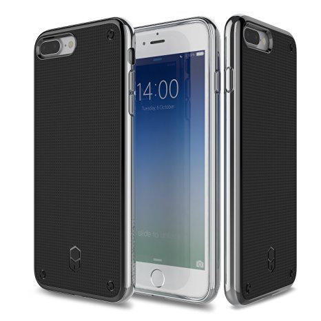 Patchworks Flexguard Case Silver for iPhone 7 Plus - Extreme Corner Protection with Poron XRD