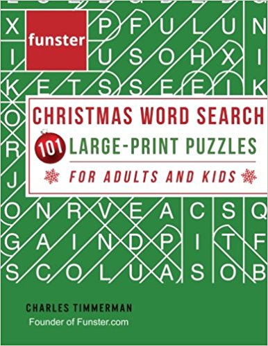 Funster Christmas Word Search 101 Large-Print Puzzles for Adults and Kids: Exercise your brain and fill your heart with Christmas spirit