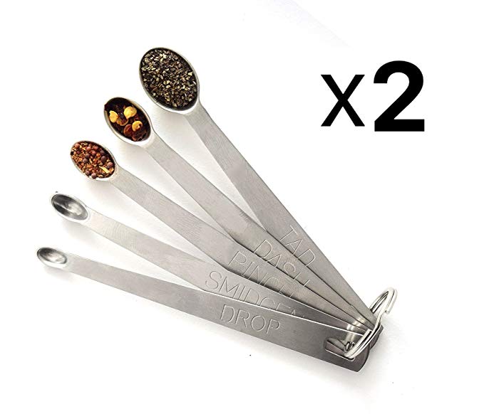 Norpro 3080 Mini Measuring Spoons, 5 Piece Set (2)