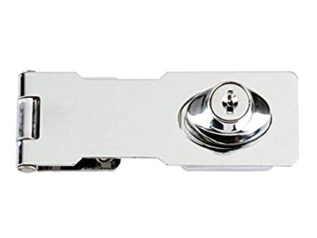Yale Y116/115/BC Chrome Finish Hasp, 116mm, pack of 1, suitable for outdoor