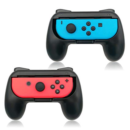 FYOUNG Nintendo Switch Joy-con Grip, Controller Comfortable Handles Grip kits Pack of 2 Wear-Resistant Protect Handheld Gamepad for Switch Joy con-Black