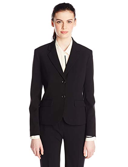 Nine West Women's Two Button Bi Stretch Notch Suit Jacket