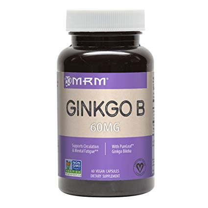 MRM Ginkgo B, 60mg, 60 Vegetarian Capsules