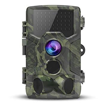 VICTONY Trail Game Camera – 1080P FHD IP65 Waterproof Scouting Camera, 120°Wide Angle PIR Sensor Motion Activated Night Vision Hunting Camera for Wildlife and Home Surveillance