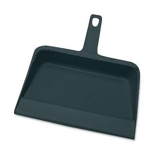 Dust Pan, Heavy-Duty Plastic, 12", Black, Sold as 2 Each