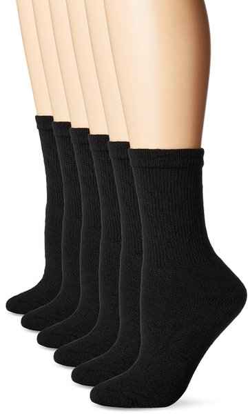 Fruit Of The Loom Women's 6 Pack Crew Socks