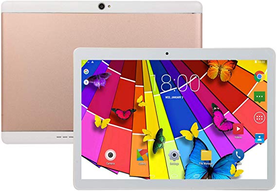 TEQIN 10 Inch Tablet Android 8.0 6 64GB Tablet PC with TF Card Slot and Dual Camera Rose Gold UK Plug