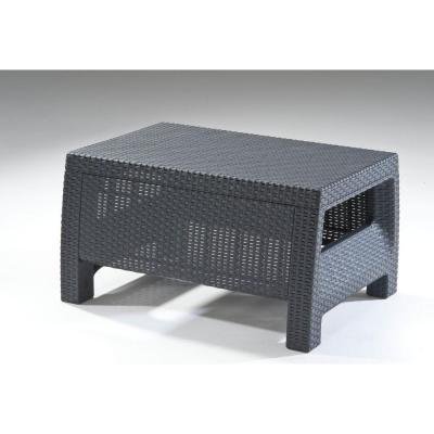 Corfu Charcoal All Weather-Resistant Resin Patio Coffee Table