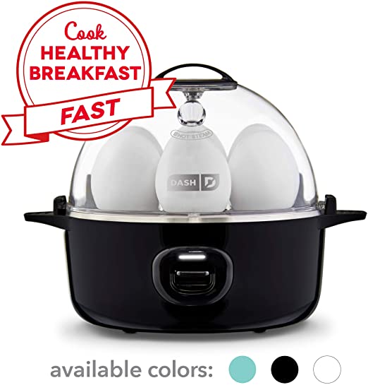 DASH Express Electric Egg Cooker, 7, Black