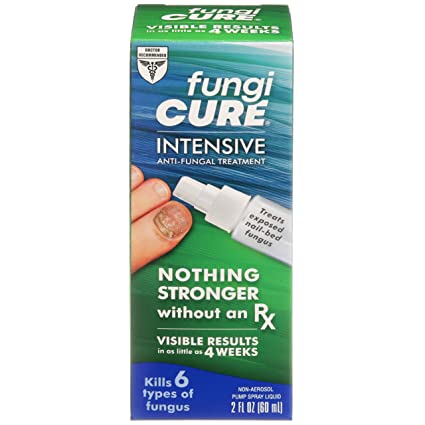 FungiCure Intensive Antifungal Treatment Spray - Maximum Strength - Kills Exposed Nail-bed Fungus - 2 Fl Oz