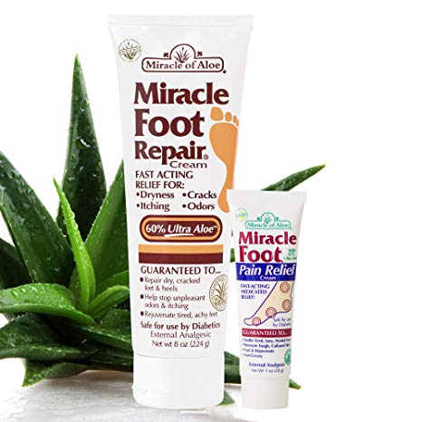 Miracle Foot Repair (8 Ounce Plus 1 Ounce Miracle Foot Pain Relief)