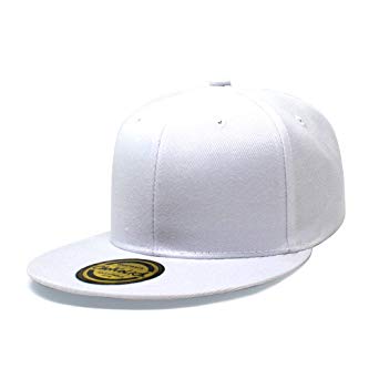 Flat Visor Snapback Hat Blank Cap Baseball Cap - 17 Colors