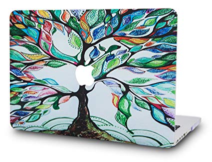 KEC Laptop Case for MacBook Pro 13" (2018/2017/2016) Plastic Hard Shell Cover A1989/A1706/A1708 Touch Bar (Colorful Tree)