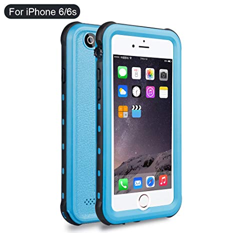 Red Pepper Waterproof For iPhone 6 6s Case 4.7 inch Blue strike proof Snow proof Dirt Proof 3 Protection Case Cover with finger Print