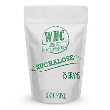 WHC Sucralose Powder 25g (833 Servings) | Pure Zero Calorie Sugarless Sugar Substitute | Tastes Like Sugar With No Calories | Zero-Calorie Sweetener for Beverages or Baked Goods