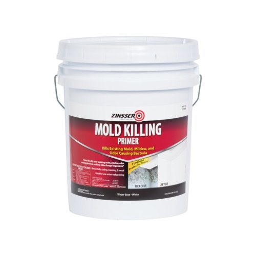 RUST-OLEUM 276088 Zinsser Mold Killing Primer, 5 Gal, Liquid White