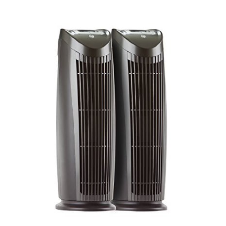 Best-In-Class Performances Light Weight Compact Design with Lifetime Warranty - Alen T500 Tower Air Purifier for Office Bedroom and Laundry Room to Remove Allergens and Dust in Black 2-Pack
