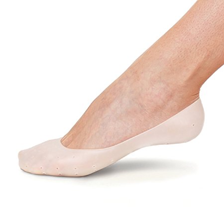 NatraCure Cushion All Gel Footies / Socks (1 Pair) - Helps Treat Blisters, Calluses, Foot & Heel Pain