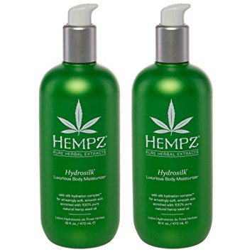 Hempz 2 Pack 16oz Body Moisturizers Daily Lotion Hemp Seed Oil Cream For Dry Skin