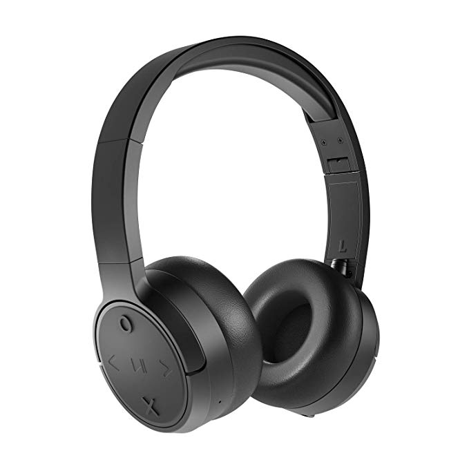 JAM Already There-HX-HP101 Wireless Headphones – Bluetooth Compatible, Foldable, Stylish Over The Ear Black Headphones