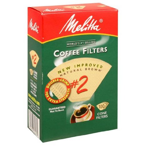 Cone Coffee Filter 2 - Natural Brown 100 Count
