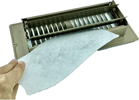 Vent Filters, Air Vent Filters, Vent Register Filtration for Dust, Allergies, Odors and more. 4"x10", 90 day filtration (48)