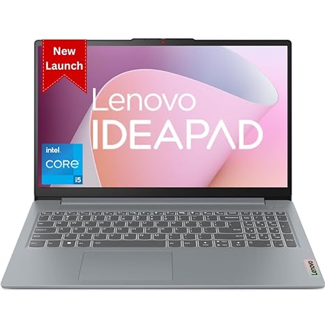 Lenovo IdeaPad Slim 3 Intel Core i5-13420H 15.6" (39.6cm) FHD IPS 300 Nits Thin & Light Laptop (16GB/512GB SSD/Win 11/Office 2021/Alexa Built-in/3 Month Game Pass/Arctic Grey/1.62Kg), 83EM0023IN