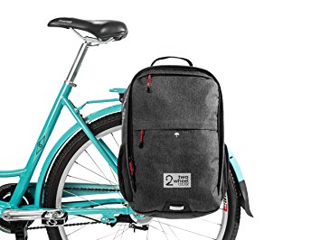 Two Wheel Gear - Pannier Backpack Convertible - 2 in 1 Commuting and Travel Bike Bag